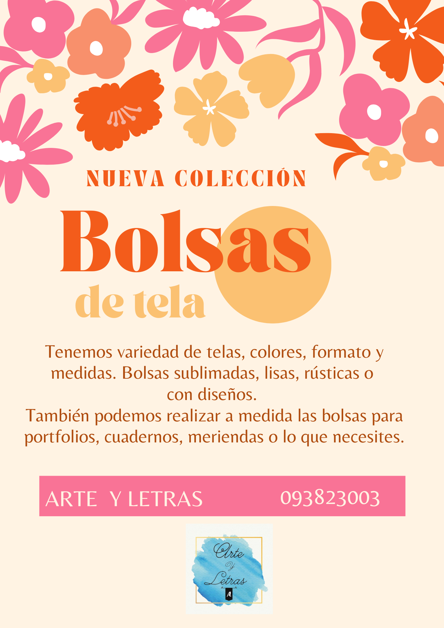 BOLSAS EN TNT, PANAMÁ Y LIENZO